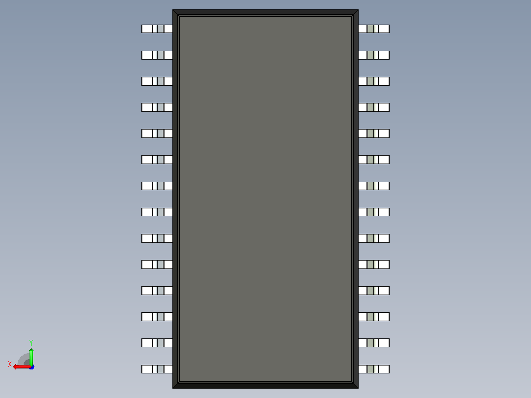 106x SOIC 封装（小外形集成电路）SOIC127P1199X264-28N后视图