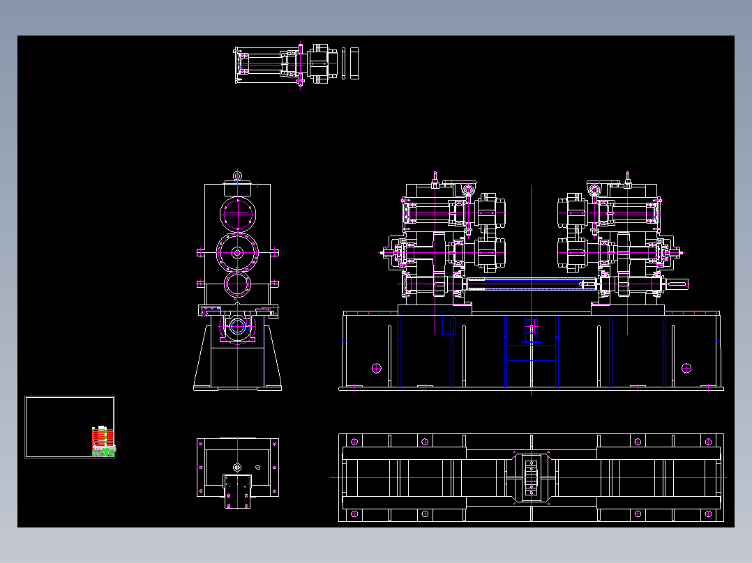 钢板剪边机总图