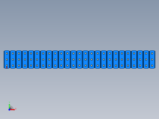 彩色公头100mil（2.54mm）系列-DS1021_blue_3x25p_100mil_Type43_rev1.0前视缩略图