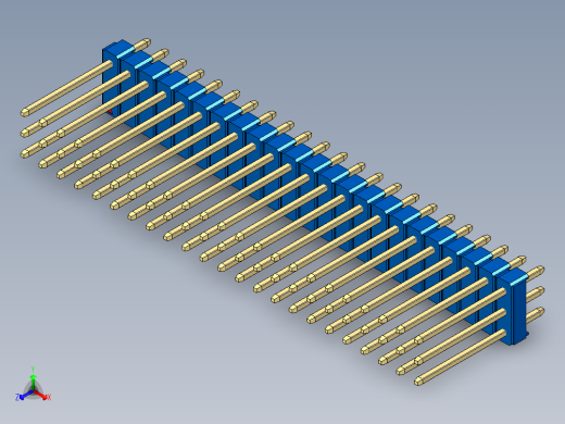 彩色公头100mil（2.54mm）系列-DS1021_blue_3x23p_100mil_Type5_rev1.0