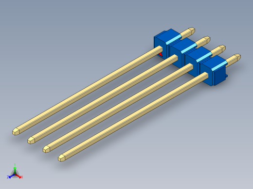 彩色公头100mil（2.54mm）系列-DS1021_blue_1x04p_100mil_Type43_rev1.0