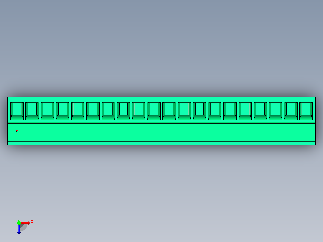 DEGSON 15EDG 系列 3.5mm 插拔式接线端子 FullPack-15EDGK-3.5-20P-14-00AH俯视图