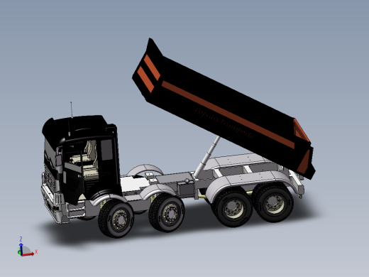 18.自卸卡车 3d模型图纸