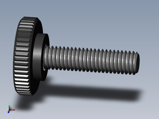 滚花旋钮-Knurled Knob 10-32x0.625x.750.SLDPRT