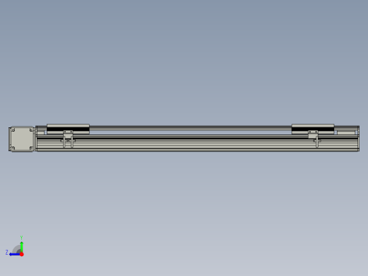 直线模组LHB17-L40-S850-L(B)设计图纸右视缩略图