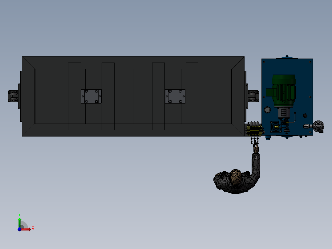 100T热压机前视图