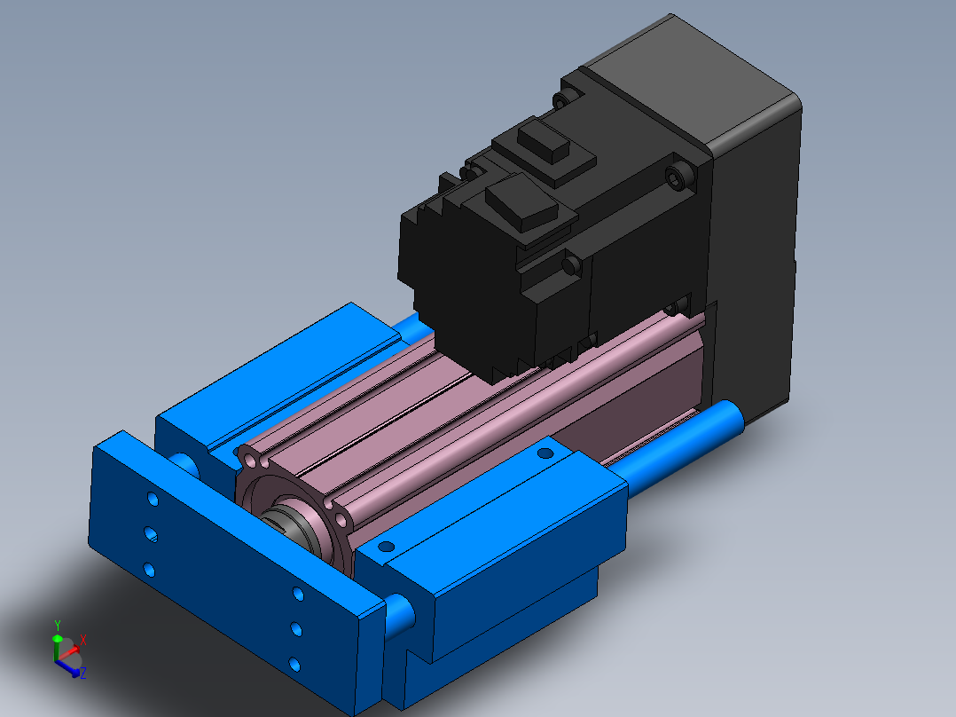 电动缸MTC32-P-200W-R主视图
