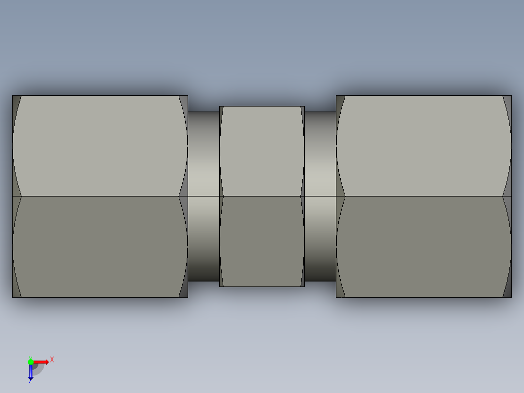 卡套式工业通用硬管接头EO Union G08ZS71俯视图