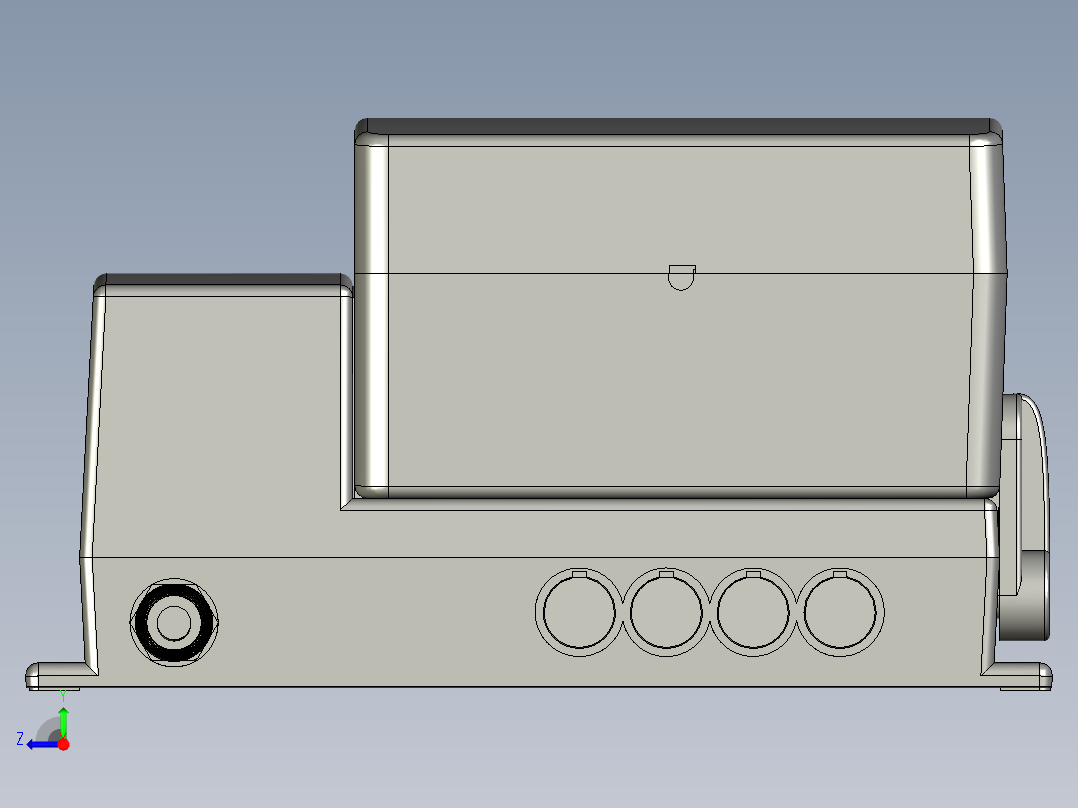 上银线性制动器STEP_LAK2B-2右视图