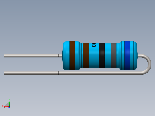 电容器 二极管 电阻器-Resistor Vertical 6.8K Ohm 1W后视缩略图