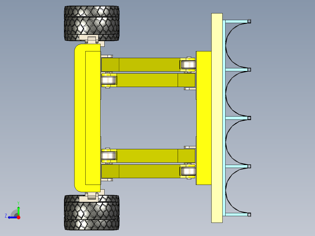 konsep剪式提升装载机右视图