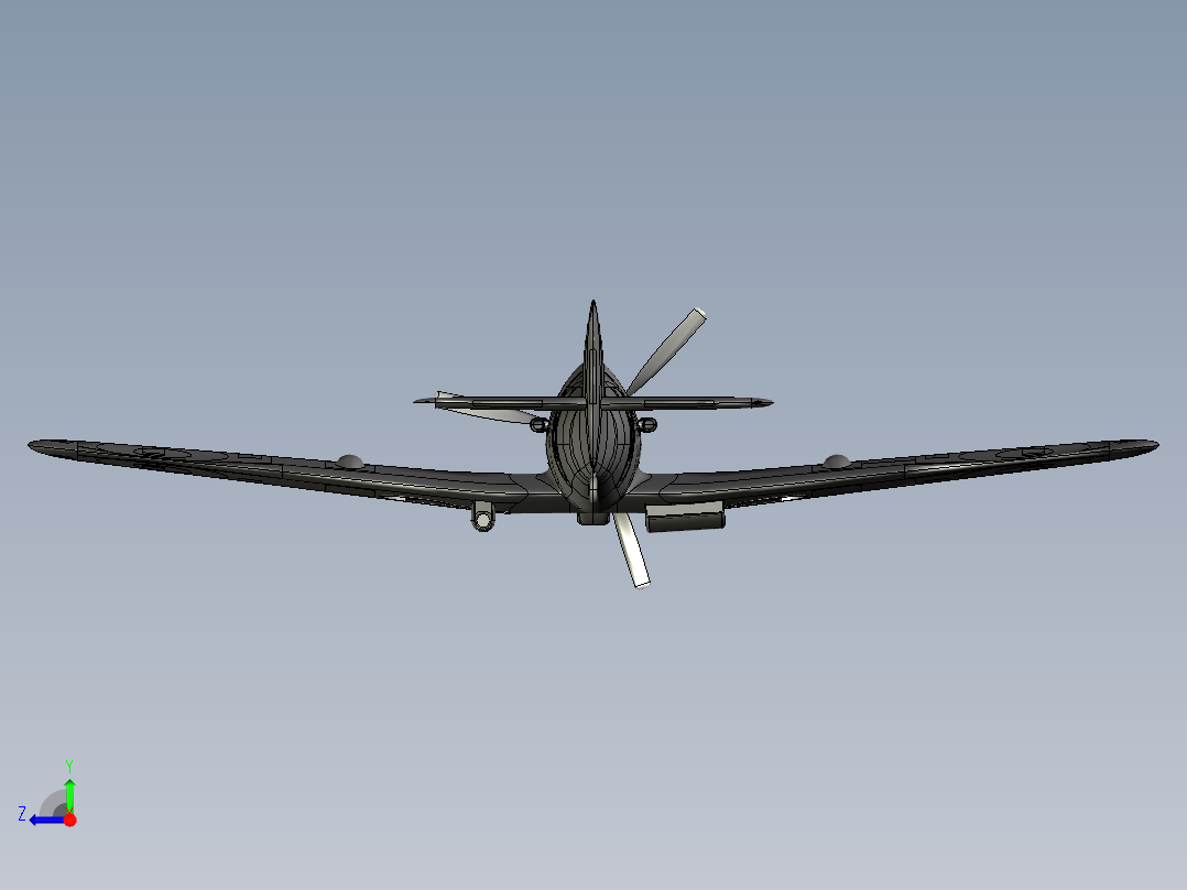 超级喷火战斗机右视图