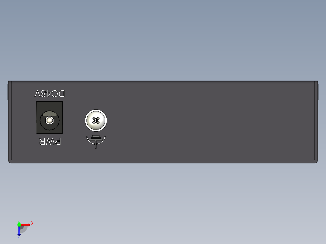 5端口千兆PoE交换机俯视图