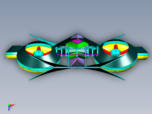 多旋翼载人飞行器俯视缩略图