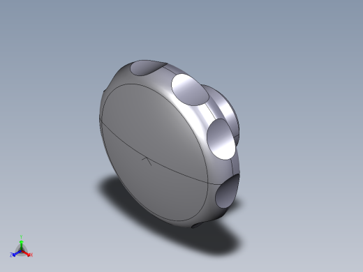 星型把手(不銹鋼)2469(B)-3D多系列多零件图纸模型