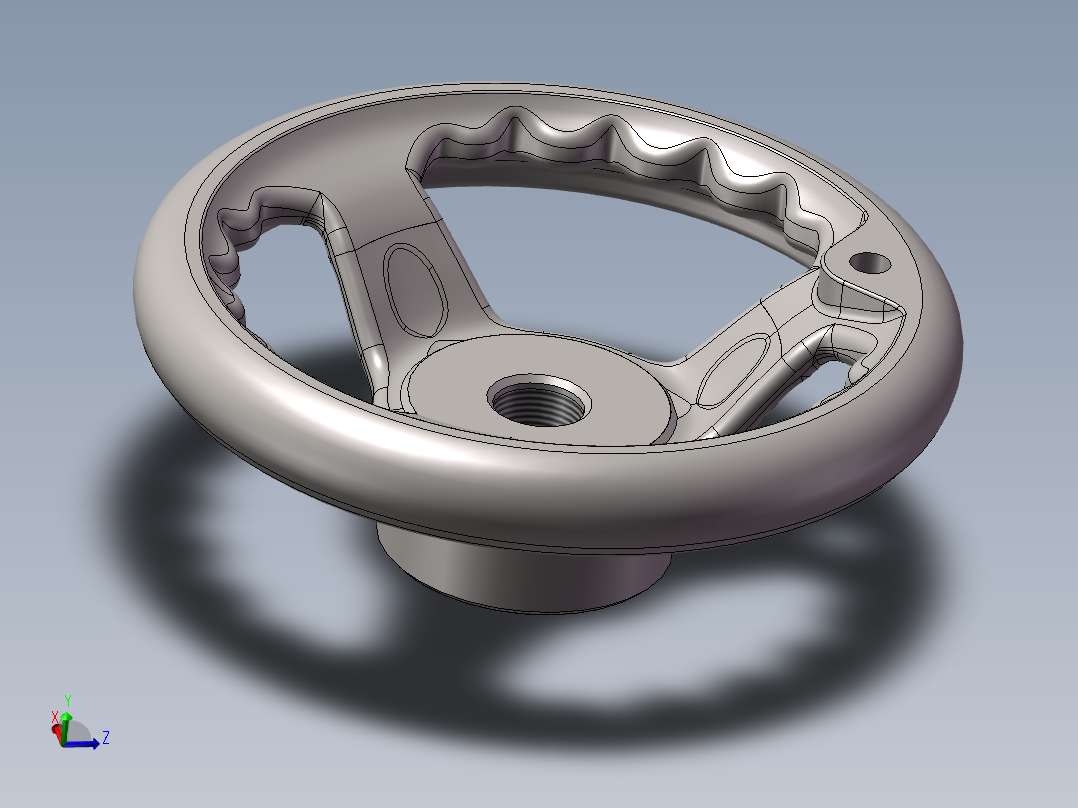 HB-5寸手轮主视图