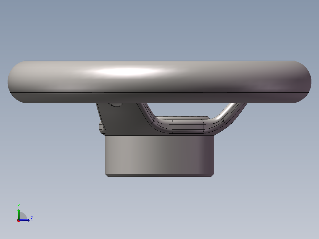 HB-5寸手轮左视图
