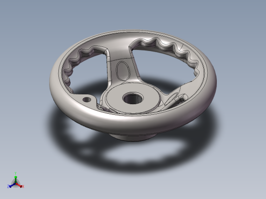 HB-5寸手轮正等轴测缩略图