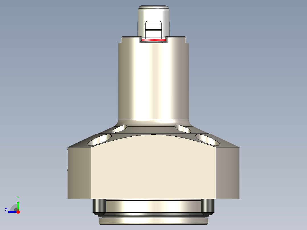 KOSMEKSFA2000-M1N-120-H60多系列多零件图纸模型多系列多零件图纸模型右视图
