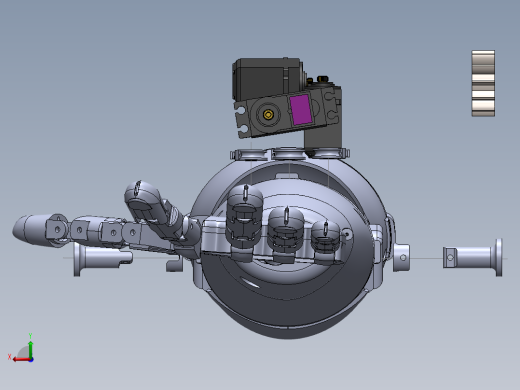 Bionic hand仿生手爆炸模型3D图纸 Solidworks设计后视缩略图