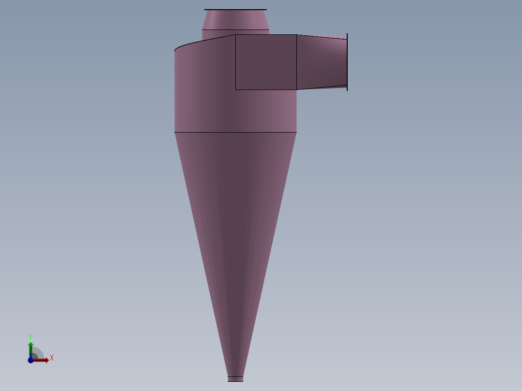 D1200旋风除尘器前视图