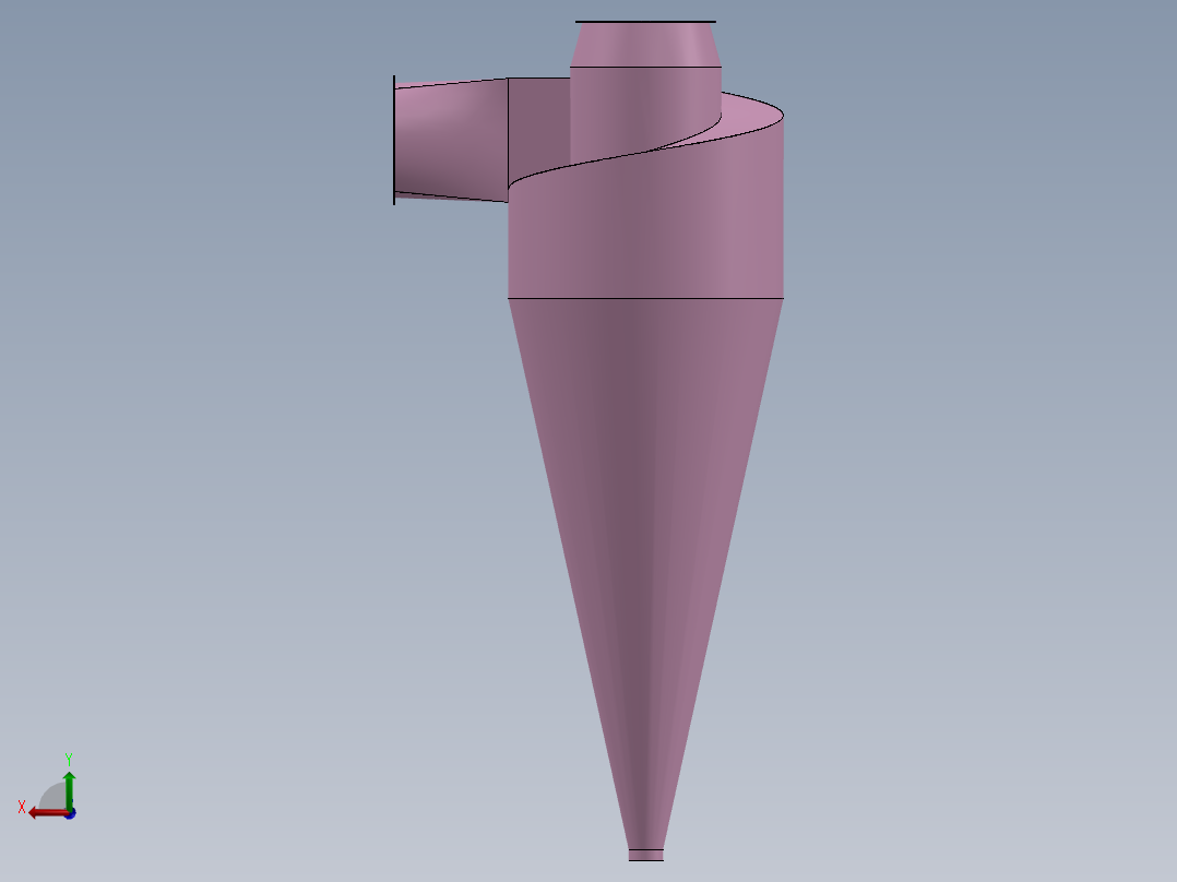 D1200旋风除尘器后视图