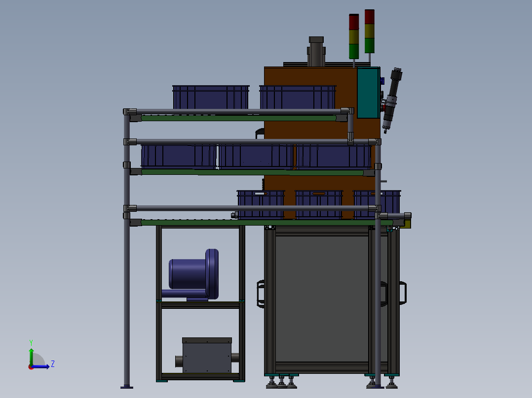 发电机装配线左视图