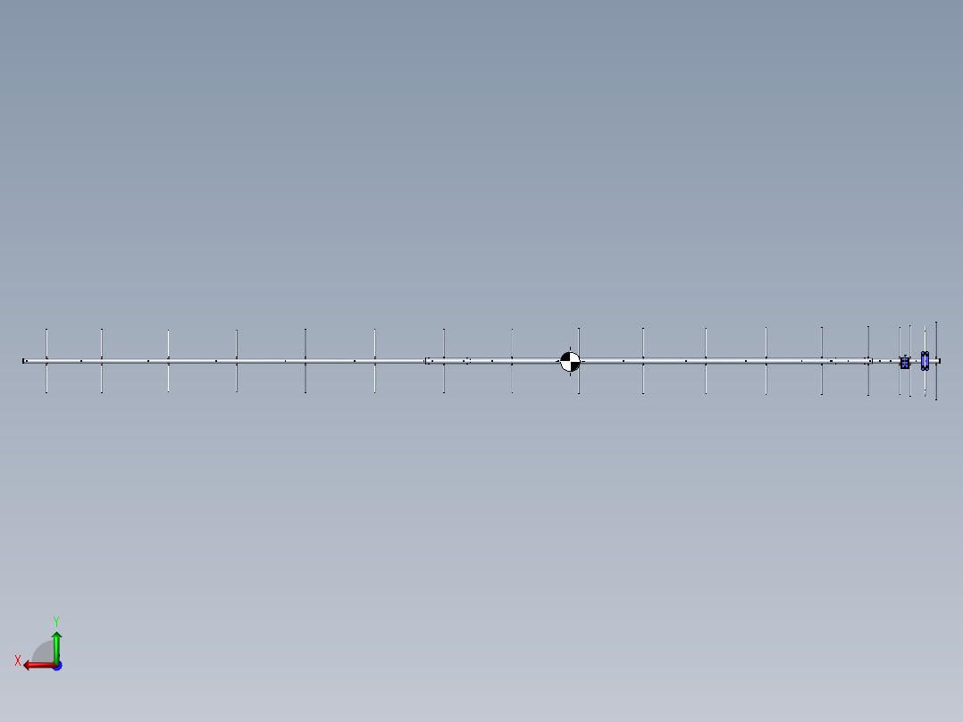 18元交叉极化八木天线后视图