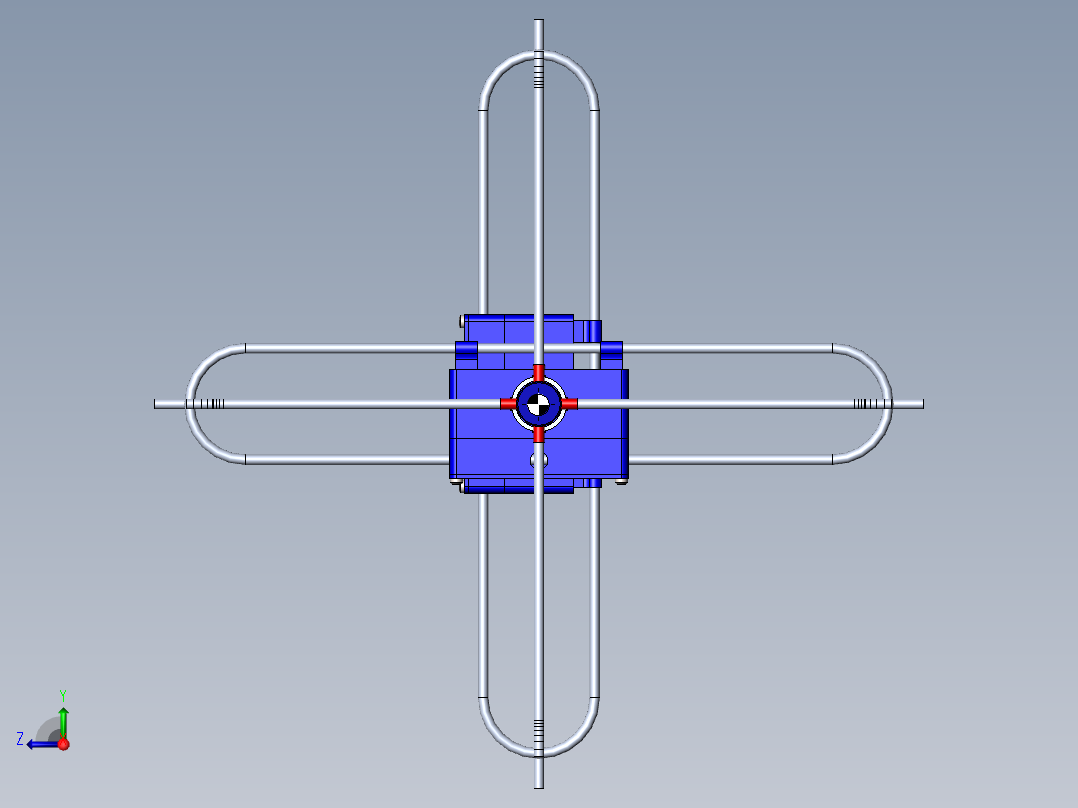 18元交叉极化八木天线右视图