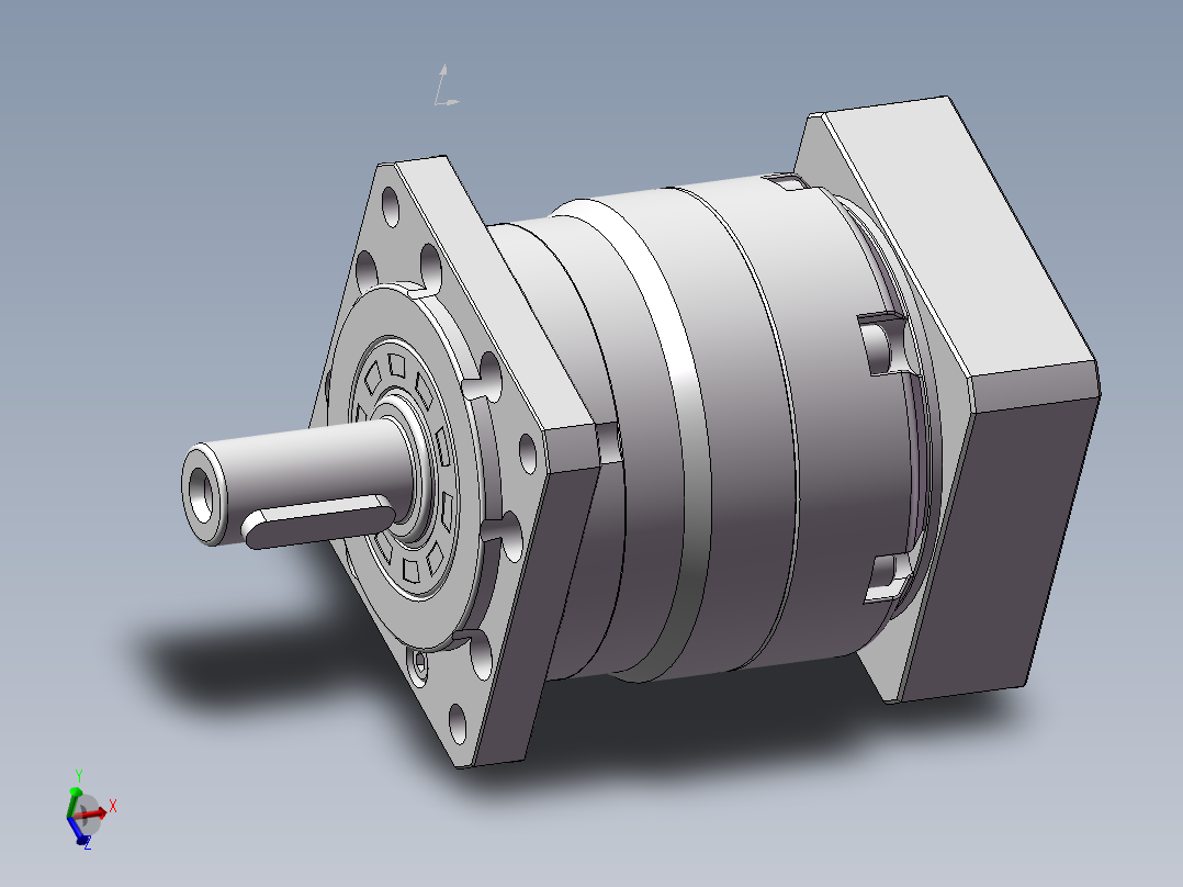 行星减速机60法兰减速机 FGA-060D-L1-P2-Φ8-Φ38.1-Φ66.7-M4-34
