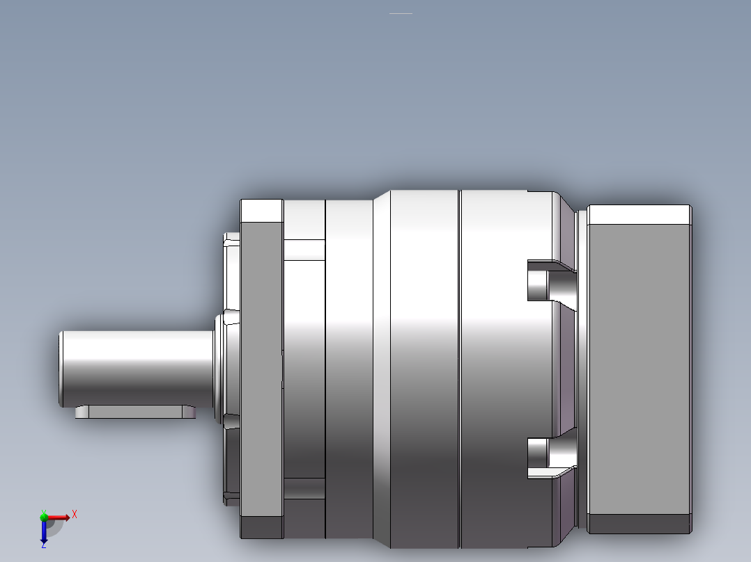 行星减速机60法兰减速机 FGA-060D-L1-P2-Φ8-Φ38.1-Φ66.7-M4-34俯视图