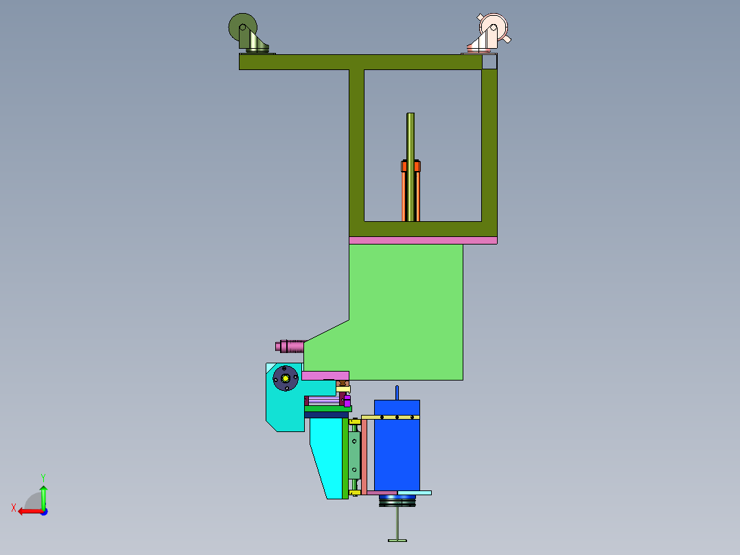 直线型白板聚氨酯打胶机后视图