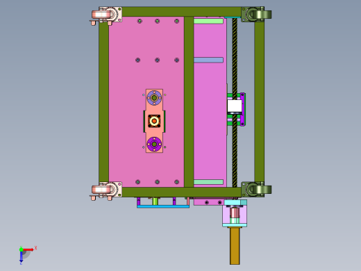直线型白板聚氨酯打胶机俯视缩略图