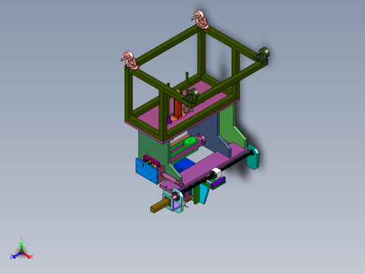 直线型白板聚氨酯打胶机正等轴测缩略图
