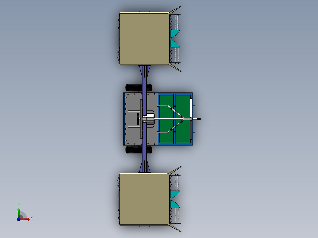 收割机带仿真视频sw18可编辑前视图