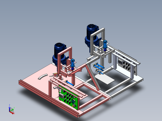 钢筋自动卷捆成型设备sw17可编辑正等轴测缩略图