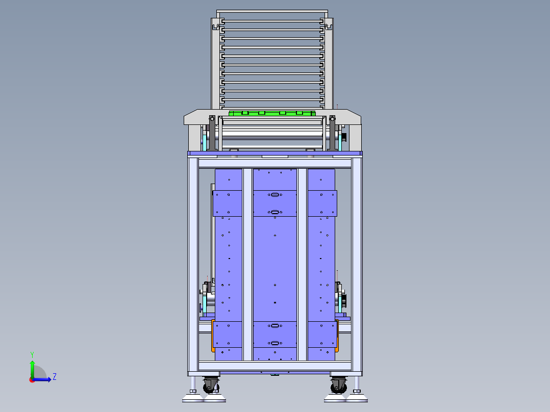 Tary盘供料设备sw21可编辑左视图