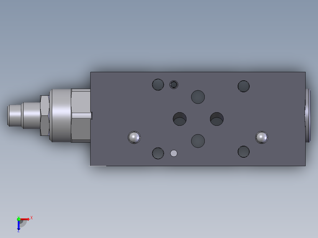 Continental Hydraulics-F03MSV_NDB液压元件俯视图