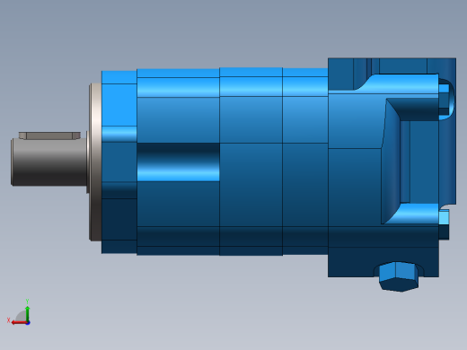 伊顿2K-80摆线液压马达平键标准轴后视缩略图