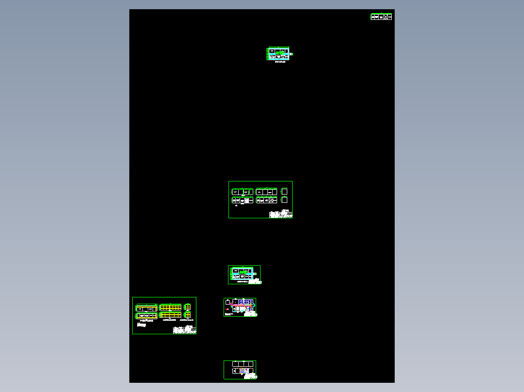 生活污水一体化结构AO+MBR工艺CAD图纸
