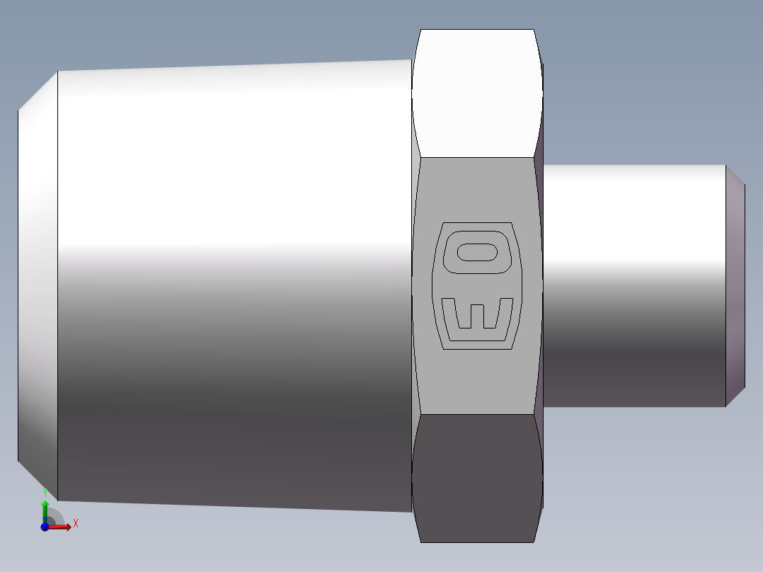美制锥螺纹、1CN-12-08前视图