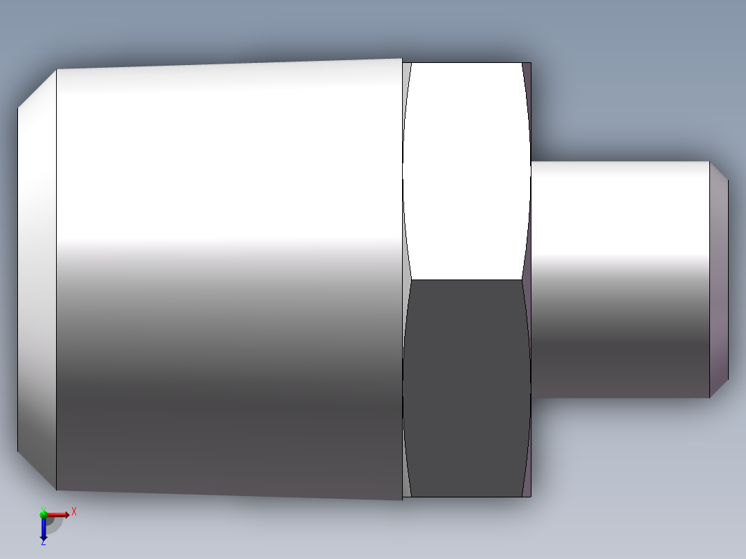 美制锥螺纹、1CN-12-08俯视图