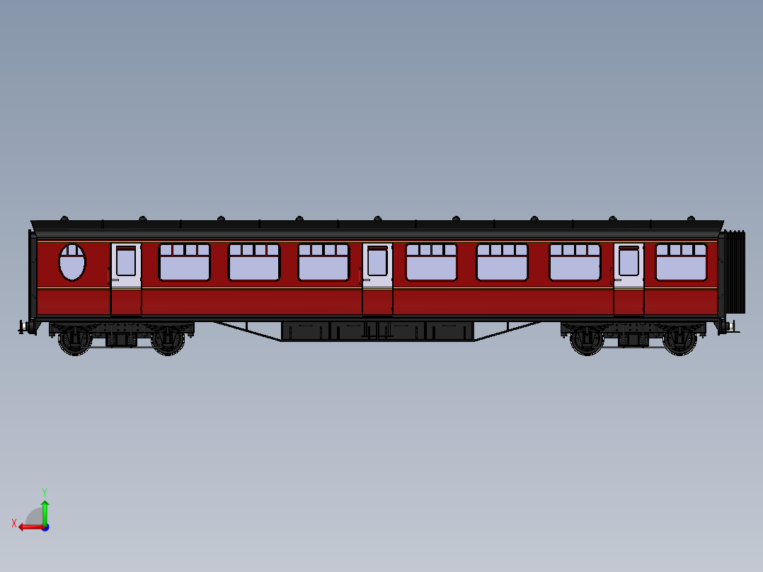火车、动车、高铁(15)后视图