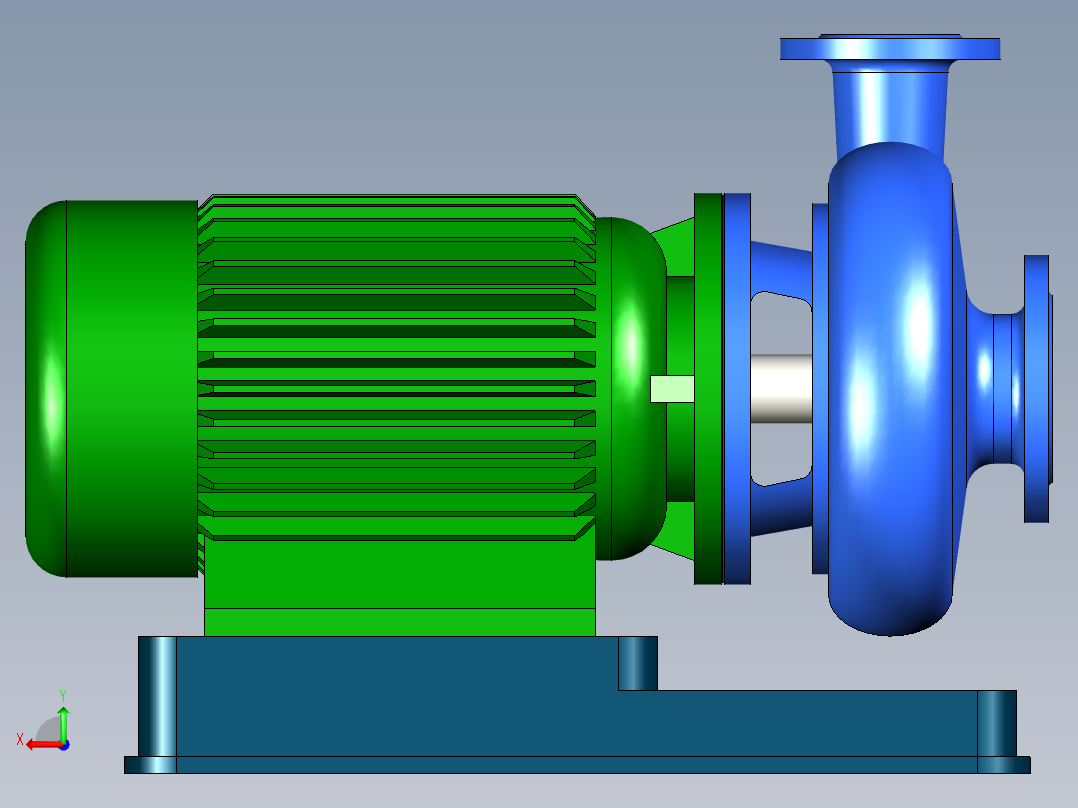 离心泵(卧)后视图