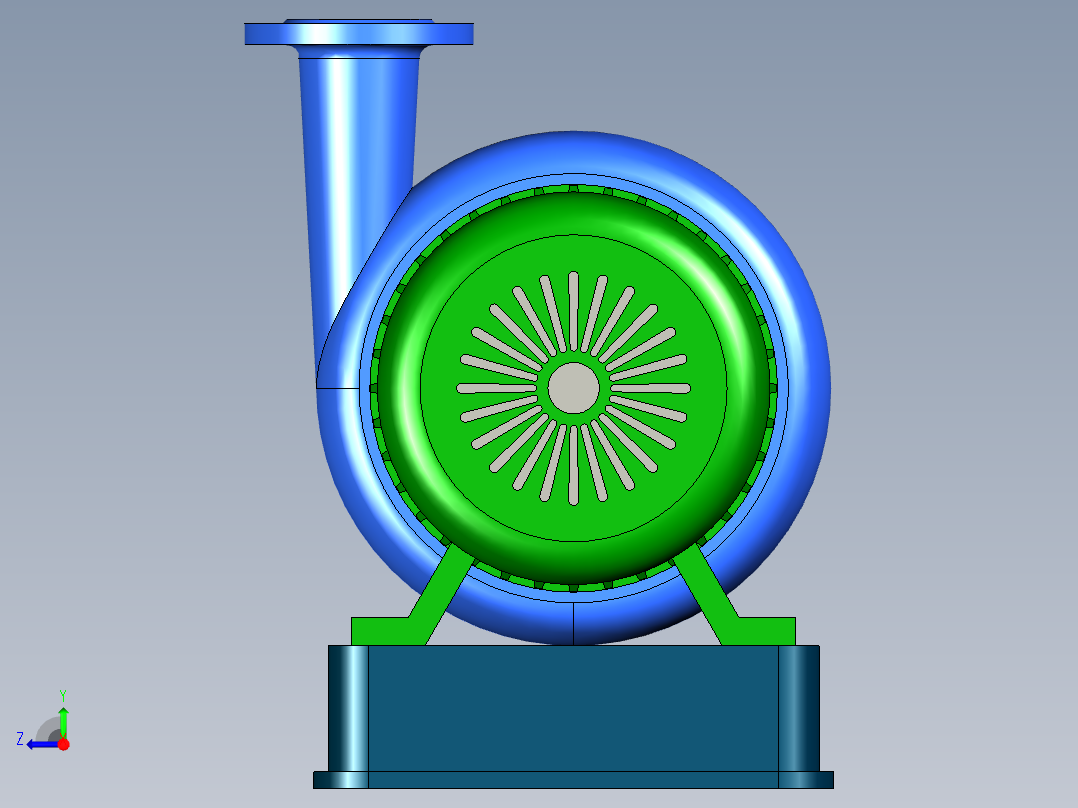 离心泵(卧)右视图