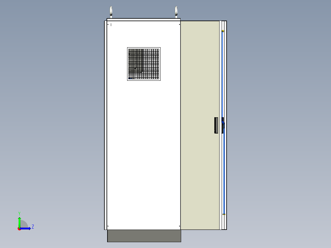 双柜组装交流接触器软启动plc控制柜 56305左视图