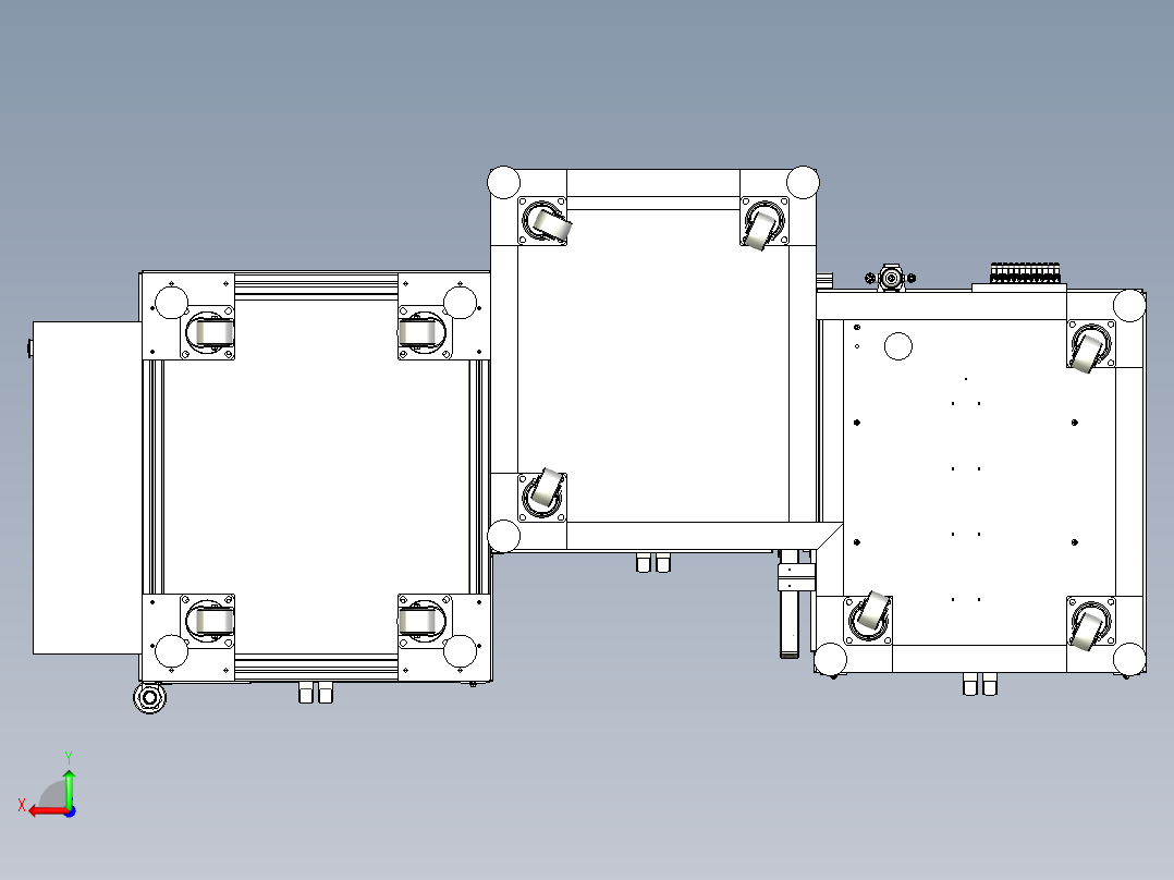 继电器自动检测、自动包装机设备后视图