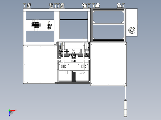 继电器自动检测、自动包装机设备俯视缩略图