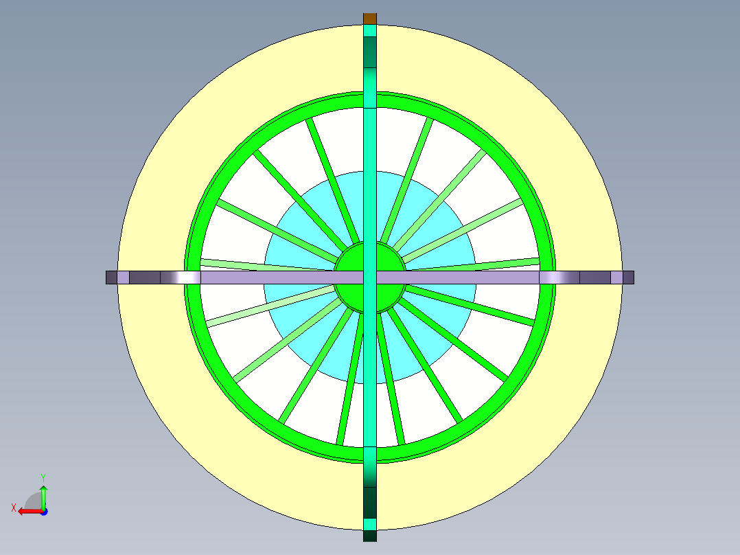 铁艺桌面台灯后视图