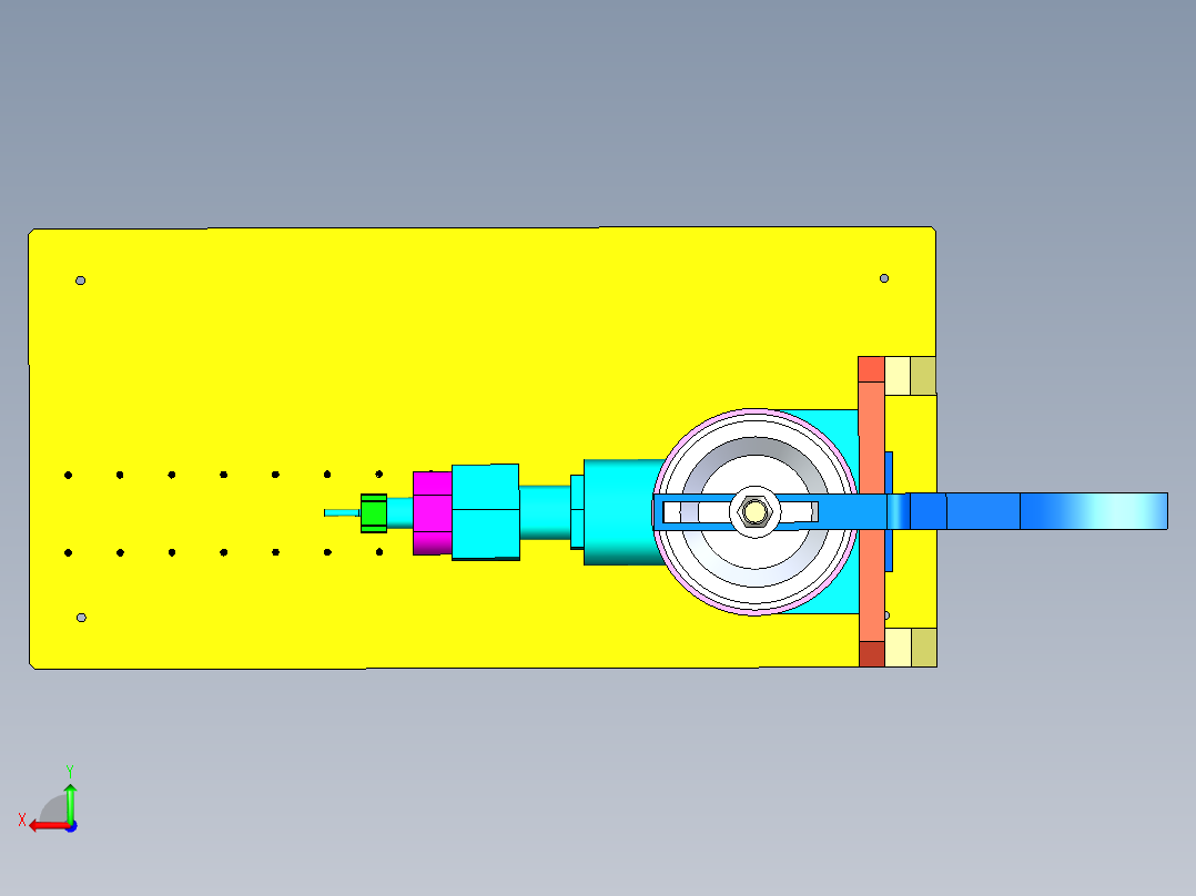 压盖检测机后视图